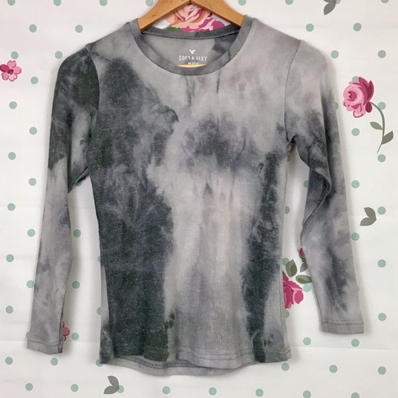 American Eagle Outfitters Tops - American Eagle | Soft & Sexy Plush Long Sleeve Top
